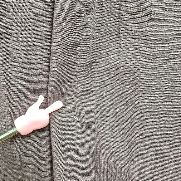 Habitat Women Textured Button Up Shirt Size Medium Lagenlook Office Flowy - Picture 9 of 14